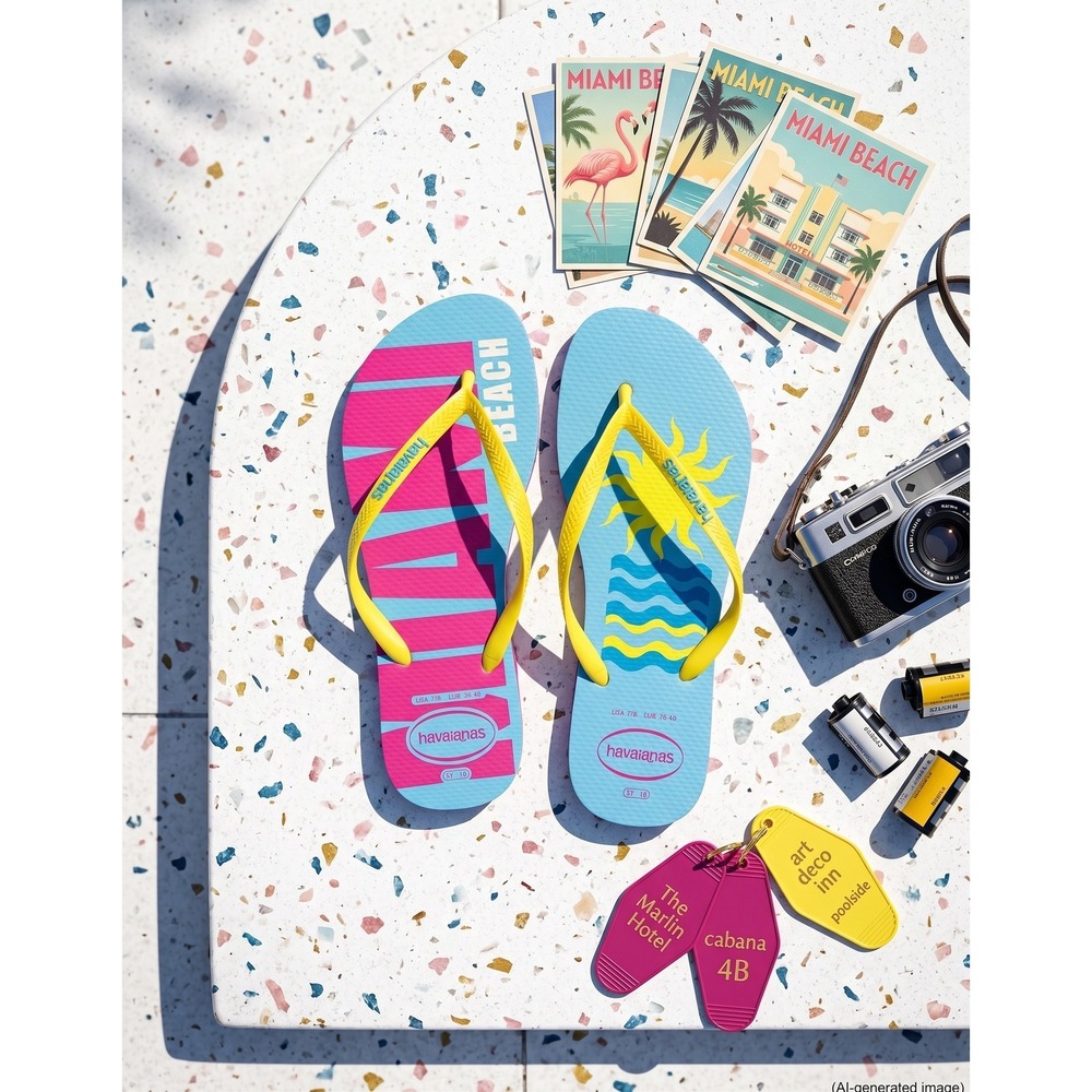 SLPR0011 | W's 7/8 | Havaianas Miami Beach Postcard flip flops / sandals